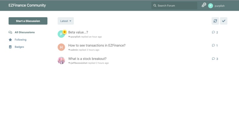 EZFinance – screenshot 1