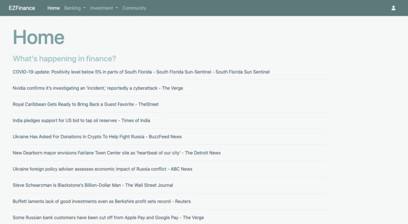 EZFinance – screenshot 3
