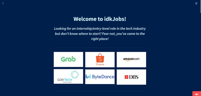 idkJobs – screenshot 1