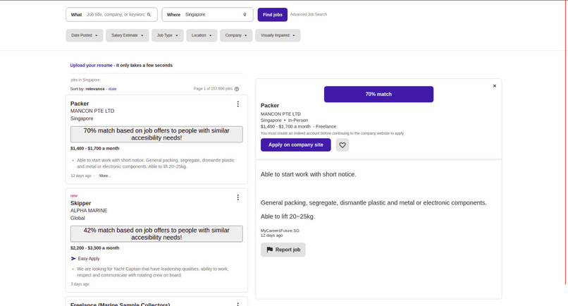 intelliJob – screenshot 2