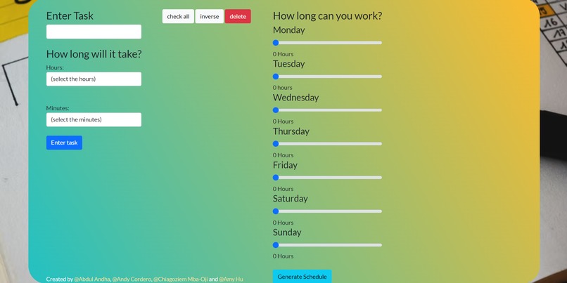 Schedule Builder – screenshot 2