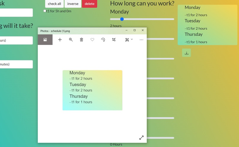 Schedule Builder – screenshot 3
