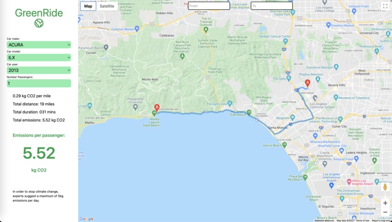GreenRide – screenshot 1