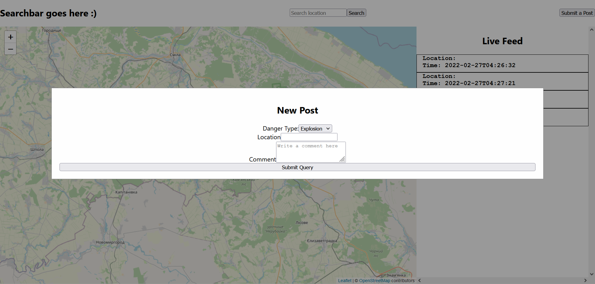 HOTbombtracking Devpost