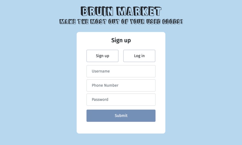 BruinMarket – screenshot 1