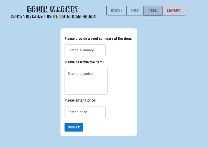 BruinMarket – screenshot 2