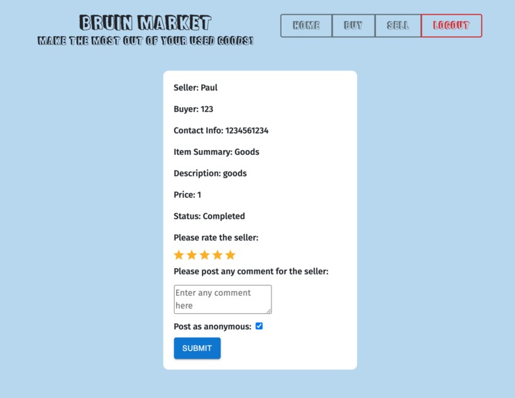 BruinMarket – screenshot 5