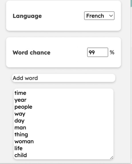 Language chrome extension – screenshot 1