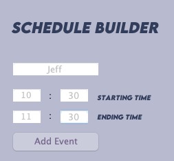 Schedule Builder – screenshot 1