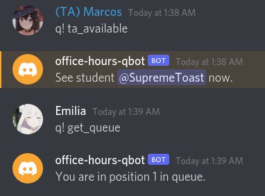 Office Hours Q-Bot – screenshot 4
