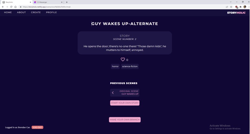 StoryHolic – screenshot 1