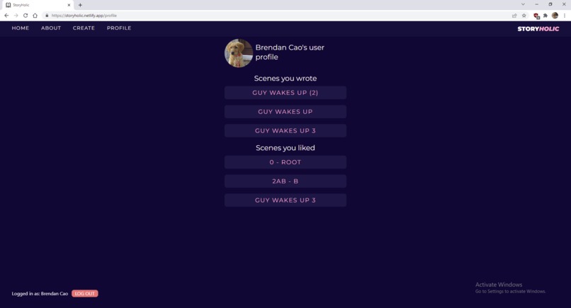 StoryHolic – screenshot 3