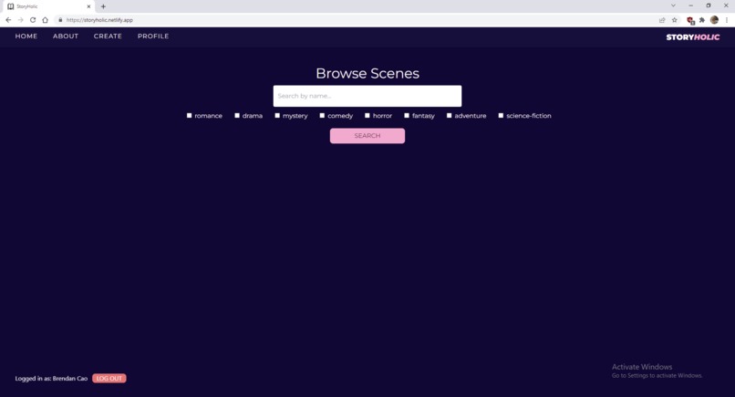 StoryHolic – screenshot 4