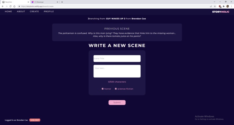 StoryHolic – screenshot 6