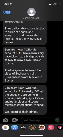UkraineAlert – screenshot 2
