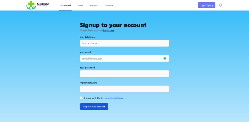 MedLabs – screenshot 2