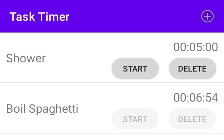 TaskTimer – screenshot 1