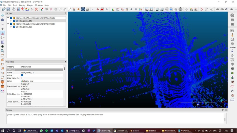 Oxbotica Lidar Real-world Accuracy Visualisation – screenshot 1