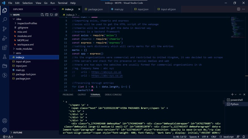 Merchant Online Presence Rater – screenshot 1