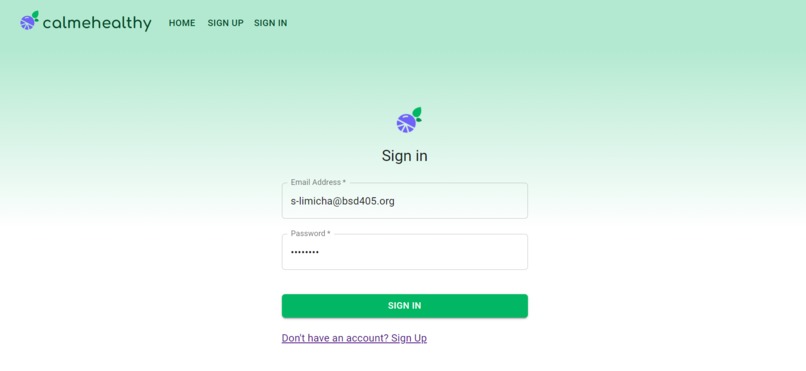 CalMeHealthy – screenshot 1