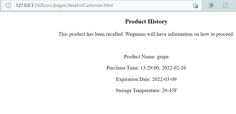 Wegmans Tracing Program:  Traceability and Food Safety – screenshot 6