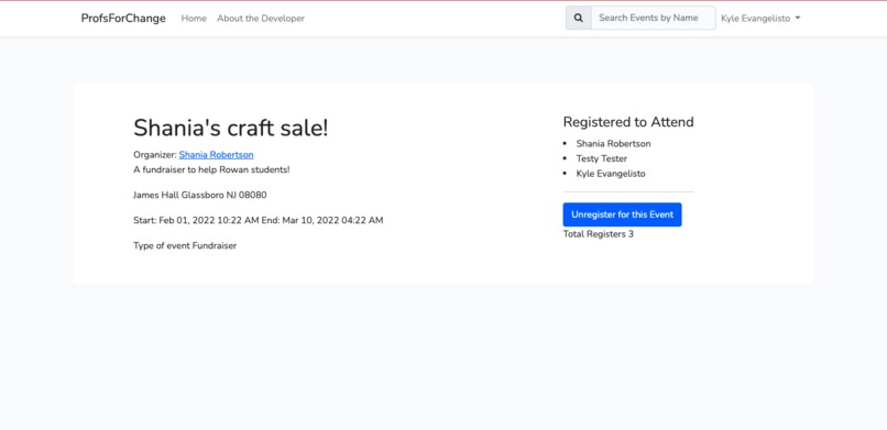 ProfsForChange – screenshot 4