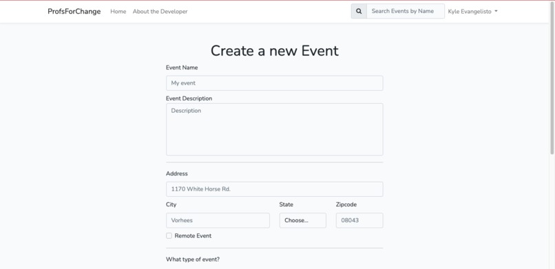 ProfsForChange – screenshot 5