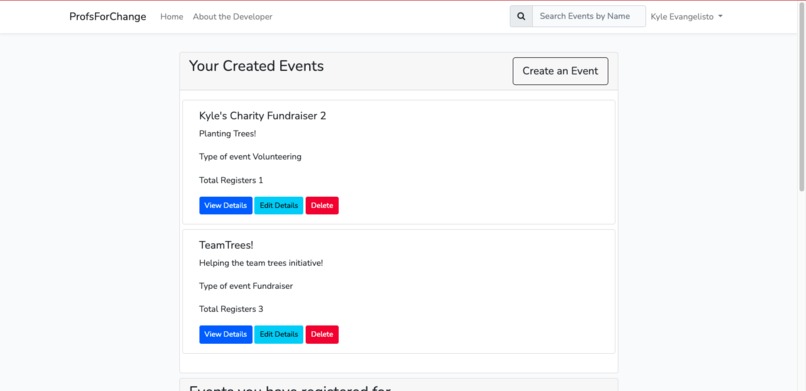ProfsForChange – screenshot 2