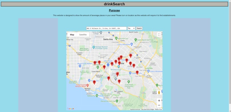 drinkSearch – screenshot 1
