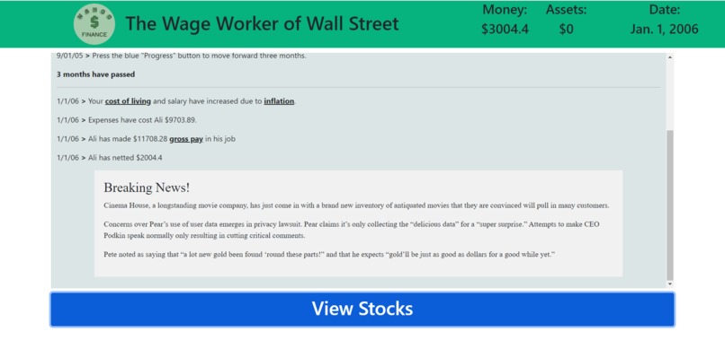The Wage Worker of Wall Street – screenshot 2