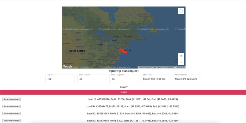 Trucker's Trip Planner – screenshot 1