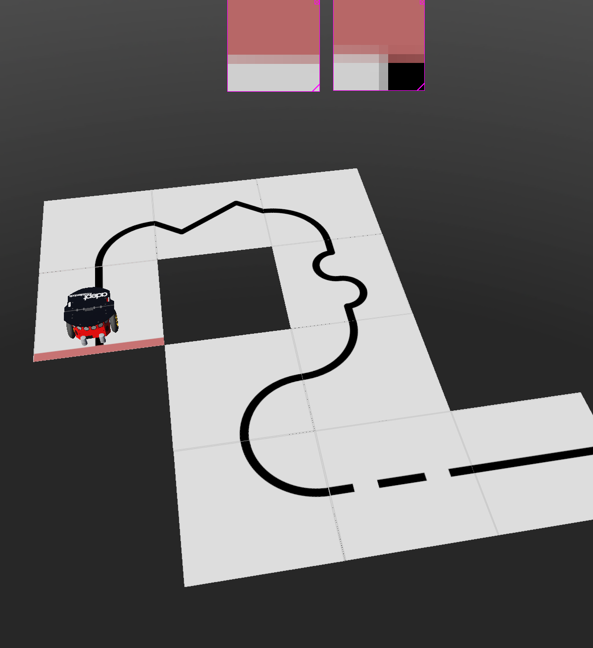 simulated PID vs ZigZag line tracing Devpost