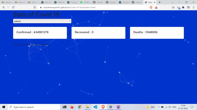 COVID-TOOL – screenshot 1