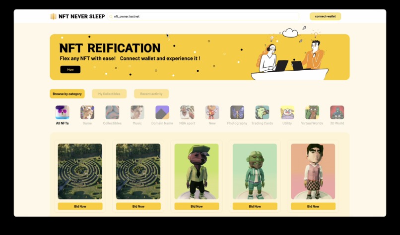 NFT NEVER SLEEP – screenshot 1