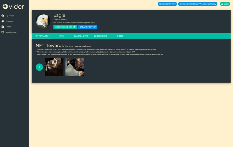 Vider - Social Network x NFT Creation/Marketplace – screenshot 4