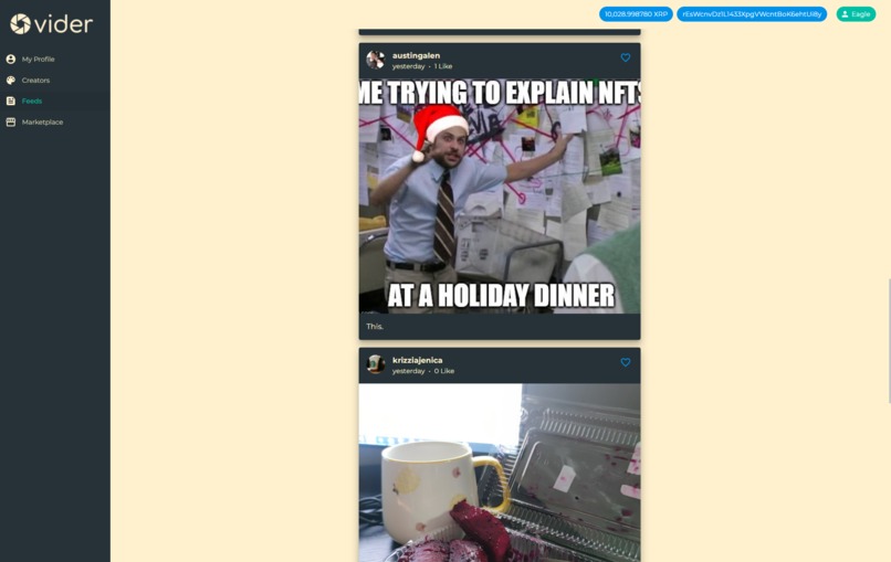 Vider - Social Network x NFT Creation/Marketplace – screenshot 7