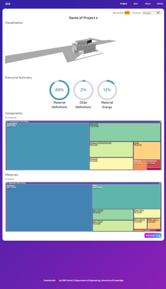 IFC Visualiser for LCA – screenshot 2