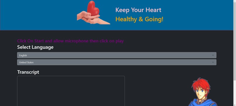 Fitness Hackathon Project – screenshot 2