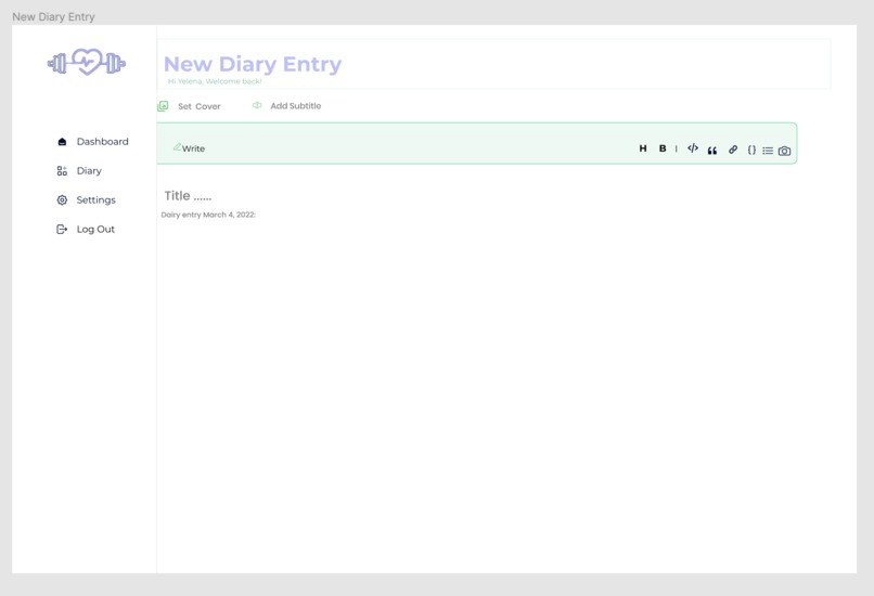 Fitness Diary – screenshot 3