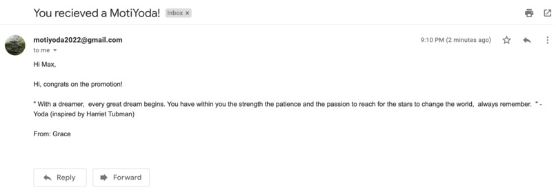 MotiYoda: Motivational Texts/Emails – screenshot 2