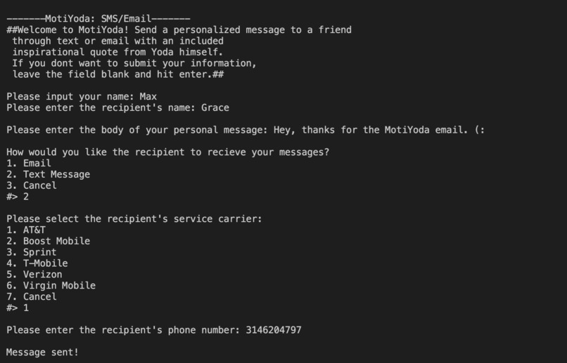 MotiYoda: Motivational Texts/Emails – screenshot 3