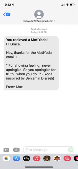 MotiYoda: Motivational Texts/Emails – screenshot 4