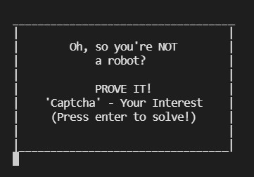 "Captcha" Your Interest – screenshot 1