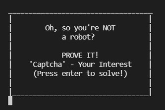 "Captcha" Your Interest