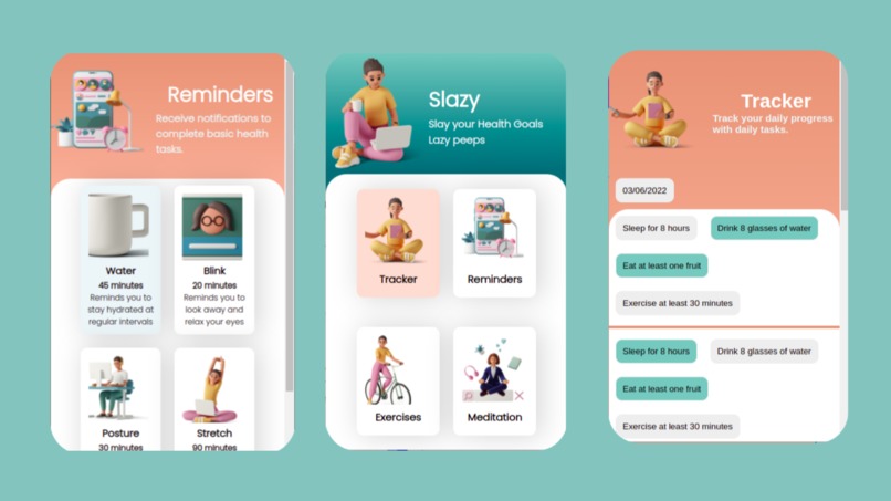 Slazy - Slay your Health Goals lazy peeps – screenshot 1