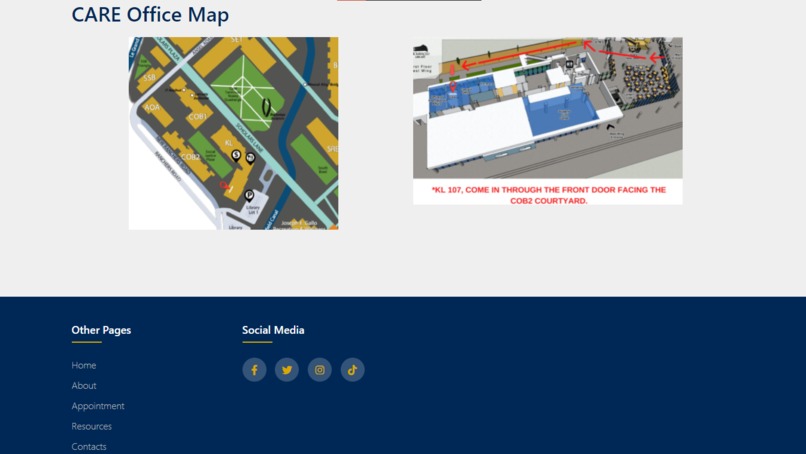 UC Merced CARE Appointment Page – screenshot 3