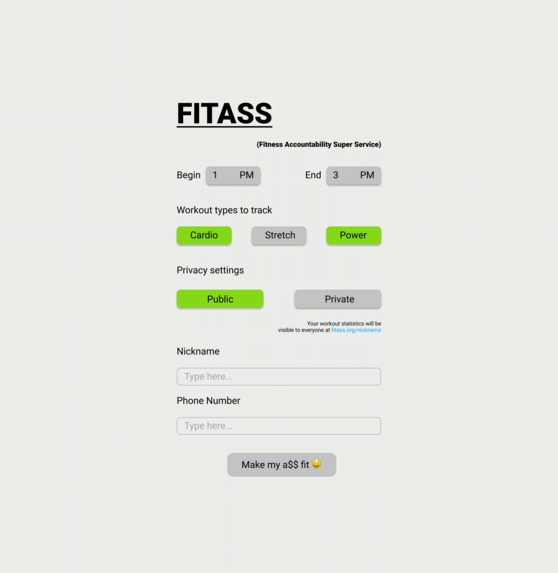 fitass – screenshot 2