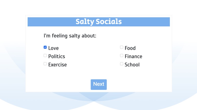 SaltySocials – screenshot 1