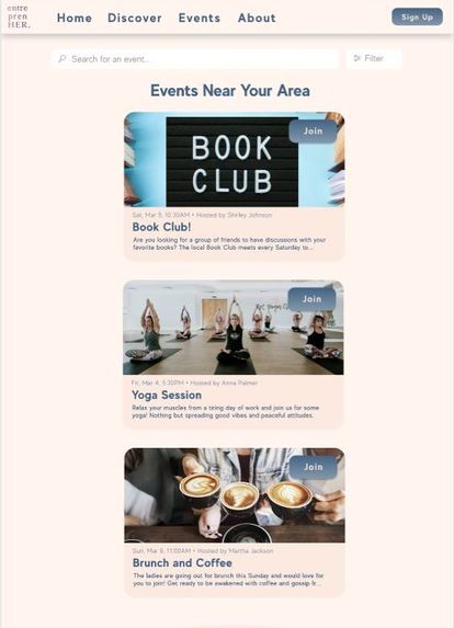 entreprenHER – screenshot 1