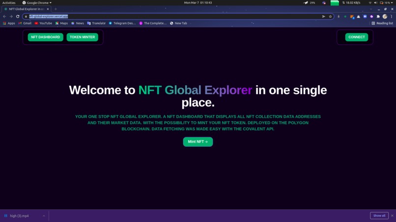 NFT-Global-Explorer – screenshot 1